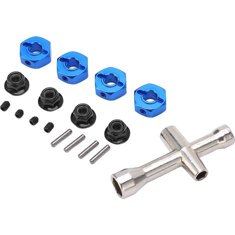 Écrou hexagonal en métal de 5 mm d'épaisseur avec douille cruciforme pour voiture RC TRAXXAS SLASH 4X4 2WD (1/5)