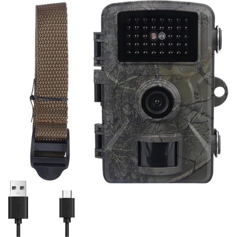 Caméra Faune Sauvage Caméra De Surveillance des Sentiers avec Capteur Infrarouge, Étanche IP66, Vision Nocturne, Angle 90 Degrés, for L'extérieur Surveillance Fiable Précise (1/5)