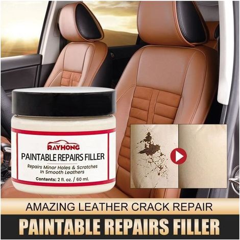 Lederpflege-Balsamcreme – 60 ml für die Lederreparatur, Autositze, Sofas, Möbel, Jacken, Handtaschen – 1 Stück (1/5)
