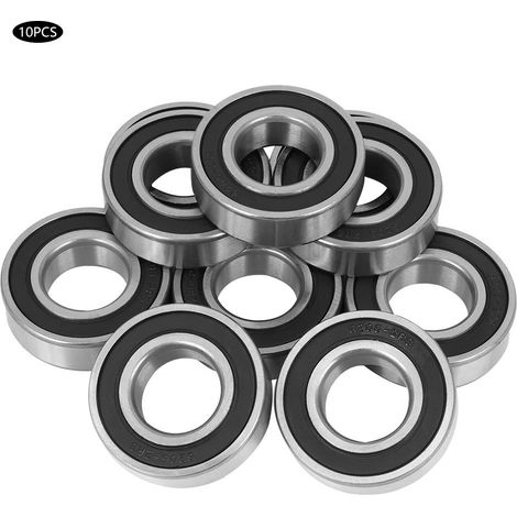 10 roulements à billes 6205×2RS haute vitesse avec revêtement en caoutchouc pour applications mécaniques, automobiles et moteurs. (1/5)