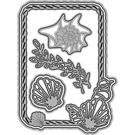Découpe Métal Animaux Marin - Coquillage pour Création Cartes (1/4)
