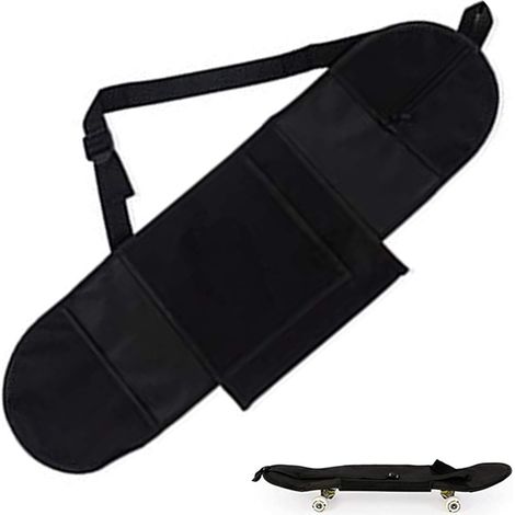 Sac de transport pour skateboard, sac étanche pour longboard, sac bandoulière Oxford pour skateboard, sac à dos, sac à main pratique, sac à dos pour longboard, pour planches jusqu'à 30 pouces (80 cm) (1/5)