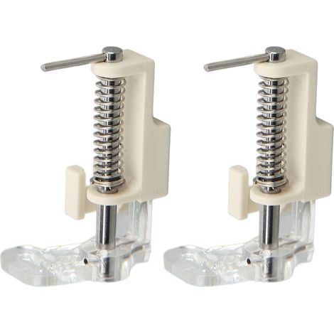 2pcs Free Motion Quilting Foot Stainless Steel Material Spring Design Clear Visibility Free Embroidery Sewing Foots (1/5)