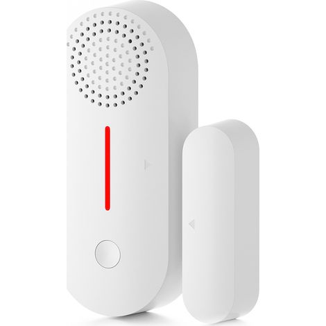 Sensore WiFi Porta Finestra Smart con Allarme 100dB e App Tuya, Design Elegante in ABS per Sicurezza Casa (1/5)
