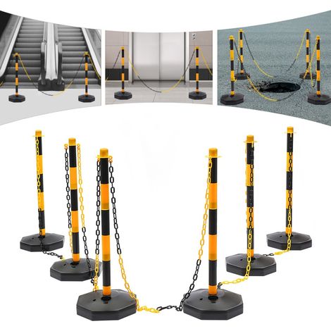 Verkehrsbegrenzungspfosten Kunststoffkegel Set von Pfosten zur Kontrolle von Menschenmengen (1/5)
