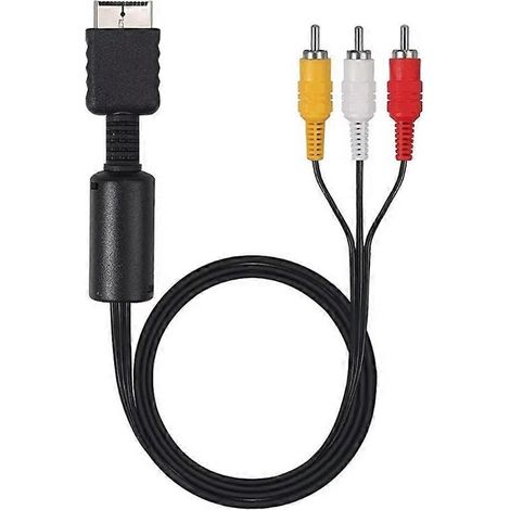 Adaptateur répartiteur de câble AV pour PS2/PS1, rallonge audio/vidéo, console de jeux vers moniteur/TV (1/5)