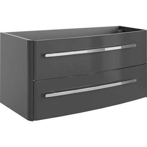 Lanzet Classico Waschtischunterschrank 100cm Anthrazit, rechts"-"7964412 (1/3)