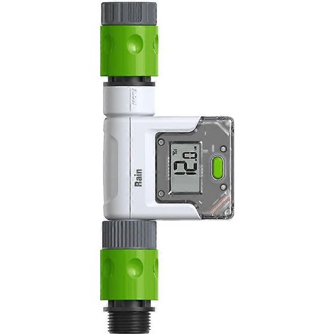 Débitmètre d'eau intelligent Wi-Fi 3/4 pouce avec écran LCD numérique pour robinet de jardin et système d'irrigation, moniteur d'historique (1/5)