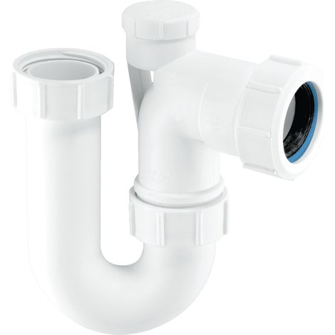 McAlpine SE10V 75mm Water Seal Tubular Swivel Anti-Syphon (Silentrap) 'P' Trap with Universal Outlet (1/2)