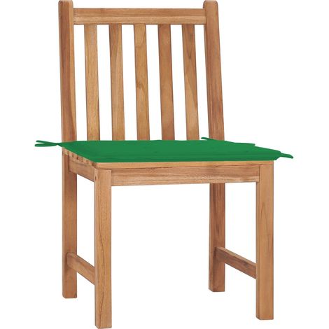 Maison Exclusive - Sillas de jardín 2 unidades madera maciza de t (1/5)