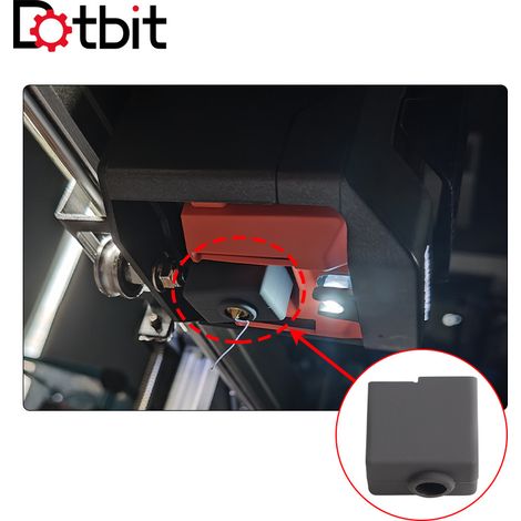 Manchon isolant en silicone pour tête d'impression Kobra 3, compatible avec les imprimantes 3D Anycubic. (1/4)