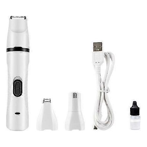 Kit de coupe-ongles électrique multifonction pour chiens, rechargeable, portable et silencieux, pour un toilettage et une coupe sans douleur des pattes de petits et moyens chiens. (1/5)