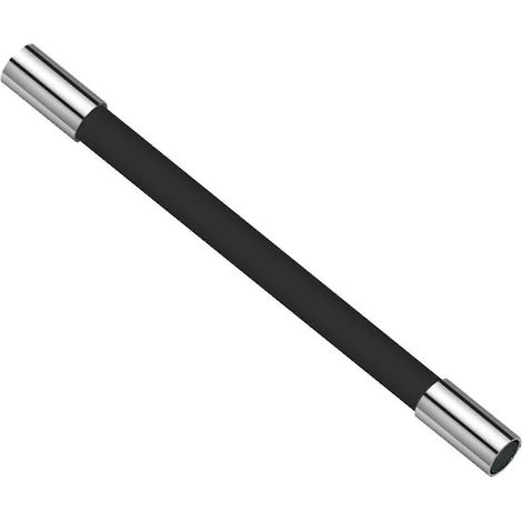 Farfi Verstellbare Wasserhahnverlängerung, 360° drehbar, vielseitig einsetzbares Zubehör, Verlängerungsrohr für Küchenarmaturen-20cm-Black