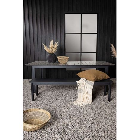 Levels Table de salle à manger avec extension supplémentaire, 224, 326 cm, noir, gris. (1/5)