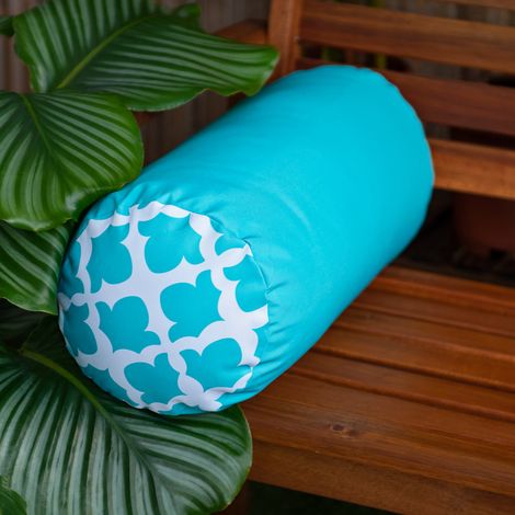 Gardenista - Cuscino da esterno per panca da giardino, set di cuscini rotondi per mobili decorativi, cuscini da yoga per patio interno ed esterno resistenti all'acqua - Verde (1/5)
