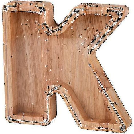 Sparschwein aus Holz mit dem Alphabet – Buchstaben – Kindersparschwein – Münzbox
