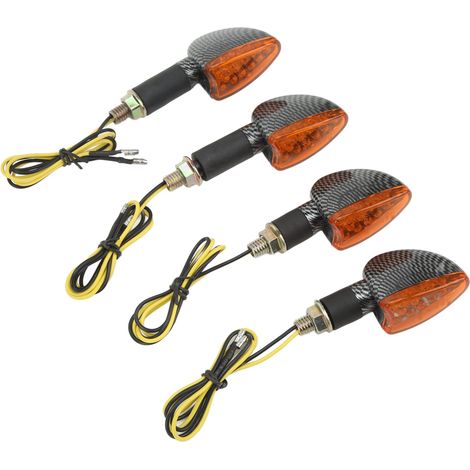 Clignotants Moto 4 Pièces Avant Arrière Étanches Lumière Vive Universel Remplacement pour Suzuki Type1 (1/5)