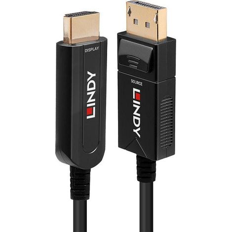 lindy 38490 cable DisplayPort a HDMI negro 10 metros