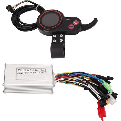 Contrôleur vélo électrique Jormftte 17A, écran LCD, 3 modes, tension 24V-48V, compatible moteur, kit de conversion (1/5)