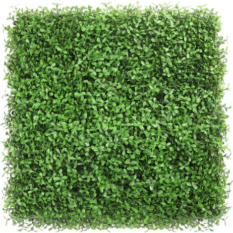 Haie artificielle 50 cm x 50 cm, protection et intimité pour jardin, toile de fond murale en gazon synthétique, protection UV (1 pièce) (1/5)
