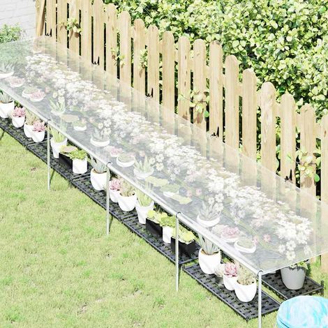 Housse de protection plantes avec œillets 1x5 m polyéthylène (1/5)