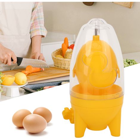 Mélangeur d'œufs manuel portable avec socle en silicone pour séparer jaune et blanc - Préparation d'œufs dorés