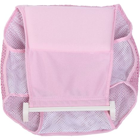 Couche de bain en filet pour nouveau-né, support bébé tout-petit, tapis de douche rose, siège de bain ajustable, hamac de baignoire (1/5)
