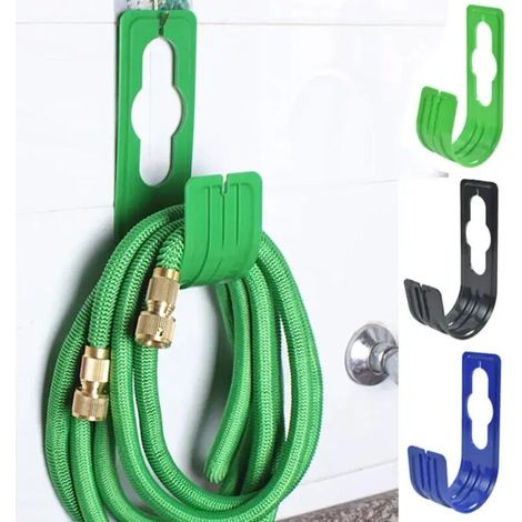 (Bleu) 1 support mural pour tuyau d'arrosage de jardin, enrouleur de tuyau d'arrosage agricole, rangement pratique pour tuyau d'arrosage.
