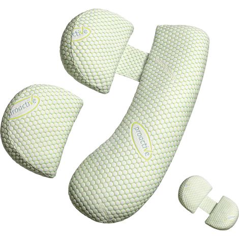 Coussin de Grossesse pour Femme Enceinte, Coussin de Grossesse Doux, Soutien pour Le Dos, Les Hanches, Les Jambes, Oreiller de maternité avec Housse d'oreiller Amovible et réglable (1/5)