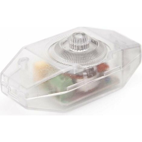 Regulador de intensidad LED (cable) - 1 a 60 W - Intensidad variable continua - Compatible con bombillas incandescentes - Encendido/apagado - Voltaje 220 a 230 V - Regulador de intensidad con cable -  (1/4)
