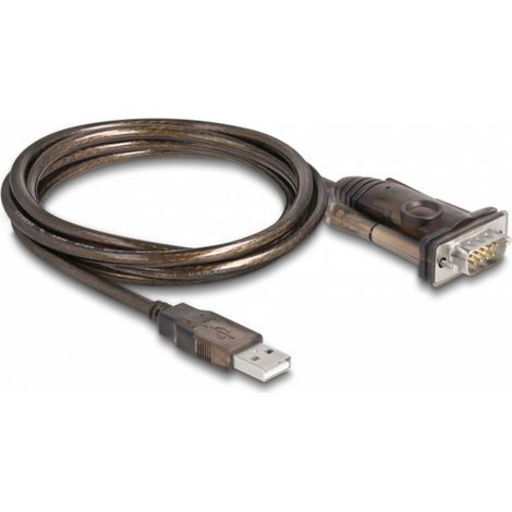 Delock USB 2.0 Adaptateur [1x USB 2.0 type A mâle - 1x RS232 mâle] 62646 1.5 m (1/5)