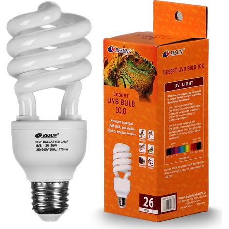Bombilla UVB Resun Desert 10.0 26W - Bombilla UVB (1/5)