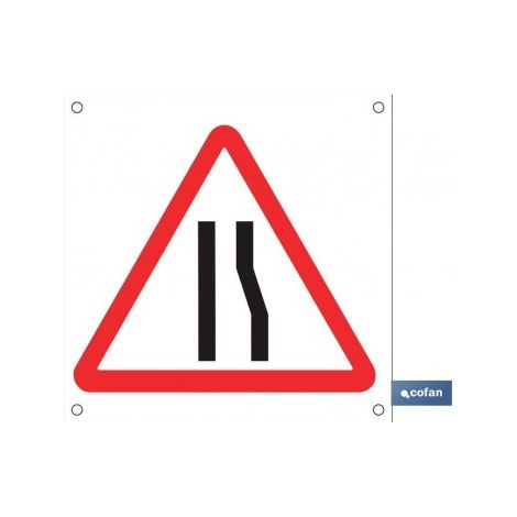 Panneau en polypropylène alvéolaire 600x600mm avec rétrécissement à droite