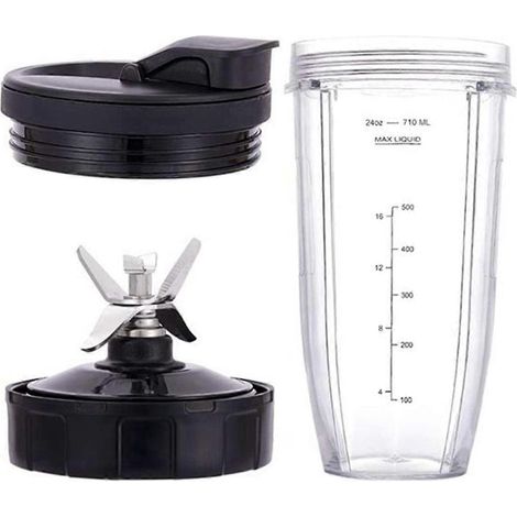 Pour pièces de rechange de mélangeur, lame d'extraction à 7 ailettes pour bol de 24 oz-- (1/5)