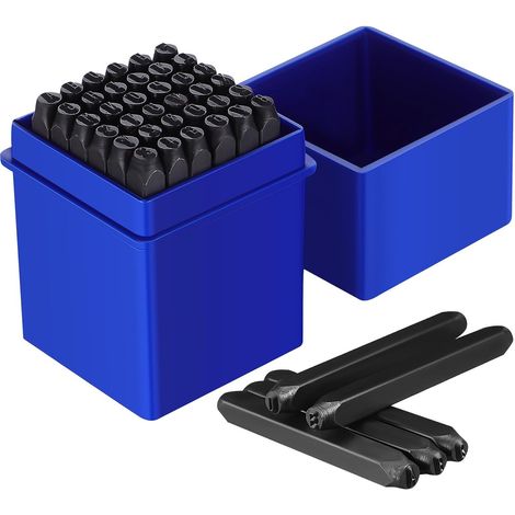 Poinçons numériques en métal INOOMP , 36 pièces , acier au carbone pour une gravure précise des chif (1/5)