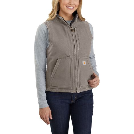 Carhartt Damen Weste sherpa lined Grau S (1/2)