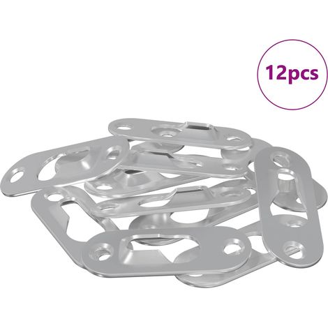 Schlüsselloch-Hänger 12 pcs Silber 45 x 16 x 3.5 mm Eisen vidaXL