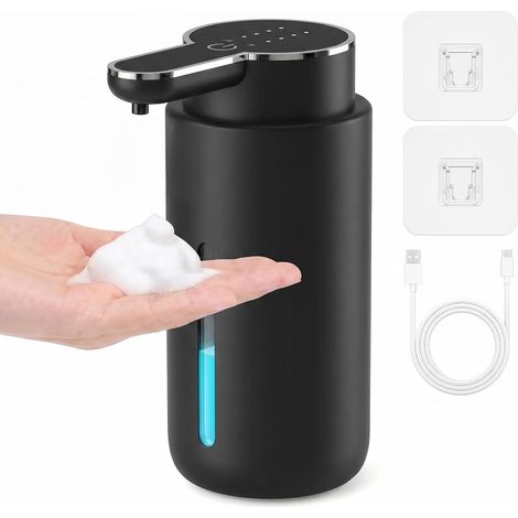 400ml Distributeur Savon Automatique, 4 Vitesses Distributeur Savon Mousse (1/5)