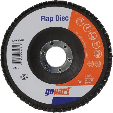Disque abrasif à lamelles 125mm GOPART 125K40GP (1/3)