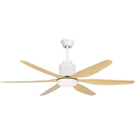 Ventilatore da soffitto DCG VECRD55LTL Ø 137 cm con 6 pale, luce LED e telecomando effetto legno