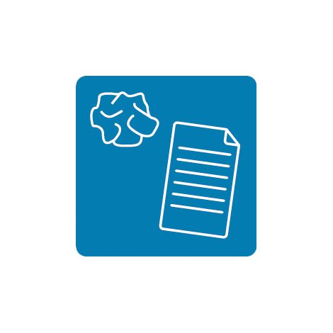 Picto magnétique Collec 45x45 mm - papier - bleu ciel - RAL 5015
