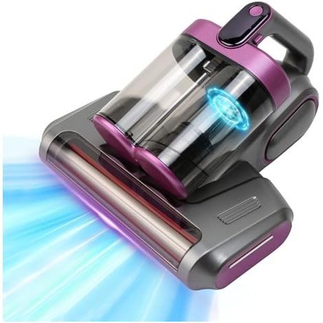 Aspiradora inalámbrica, aspiradora para colchones de 13 kPa, dispositivo de eliminación de ácaros UV-C y ultrasónico para pelo de mascotas