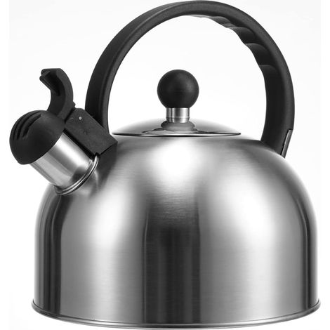 Bouilloire Sifflante Induction 2,5L Inox Théières pour Cuisinière Tous Feu (Gris) (1/5)
