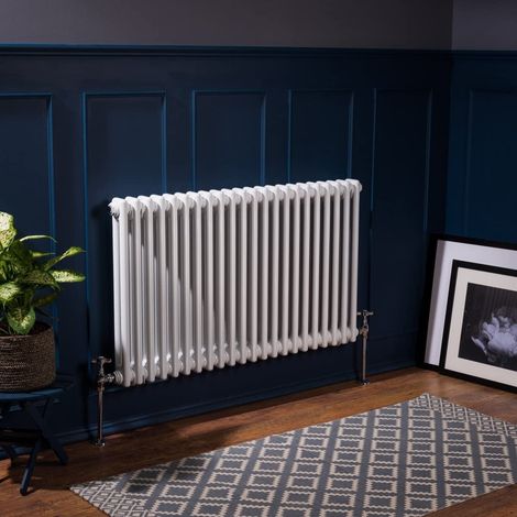 WarmeHaus Traditional Radiator White Double Panel 600x1010mm (1/5)