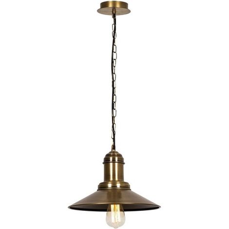 [NEUWERTIG] B-Ware Opviq Hängeleuchte Pendelleuchte Sivani Leuchte MR-639 1-flg Ø30cm gold antik (1/2)