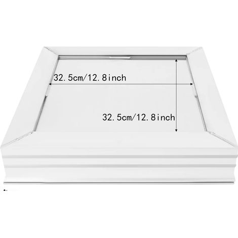 Tôles de Regard, Alliage d'Aluminium Durable, Polyvalent pour une Utilisation Intérieure et Extérieure, 40x40x5.5cm (1/2)