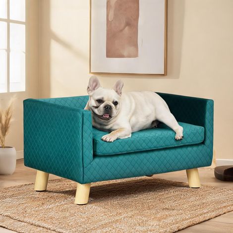Couchage pour chien en polyester Birkenholz 64 x 45 x 36 cm (1/5)