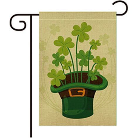 Drapeau De Jardin - 30 X 45 Cm - Double Face - En Polyester Jute - Pour Extérieur - Saint Patrick - Lot De 1 (1/5)