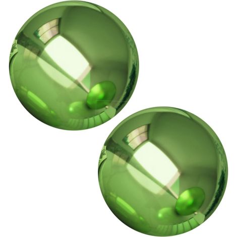 2pièces Boule à Facettes Réfléchissante Métal pour Jardin Extérieur Boule Miroir Décorative (1/5)
