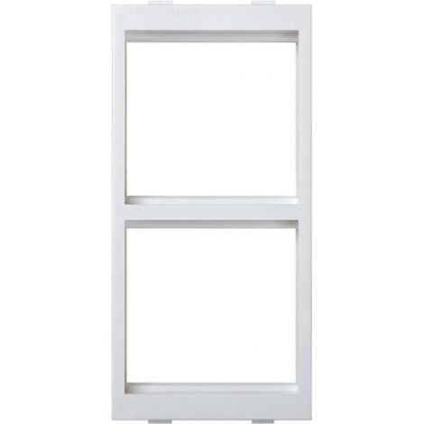 Adaptador Cima para 2 módulos K45 (45x45 mm) verticales, blanco